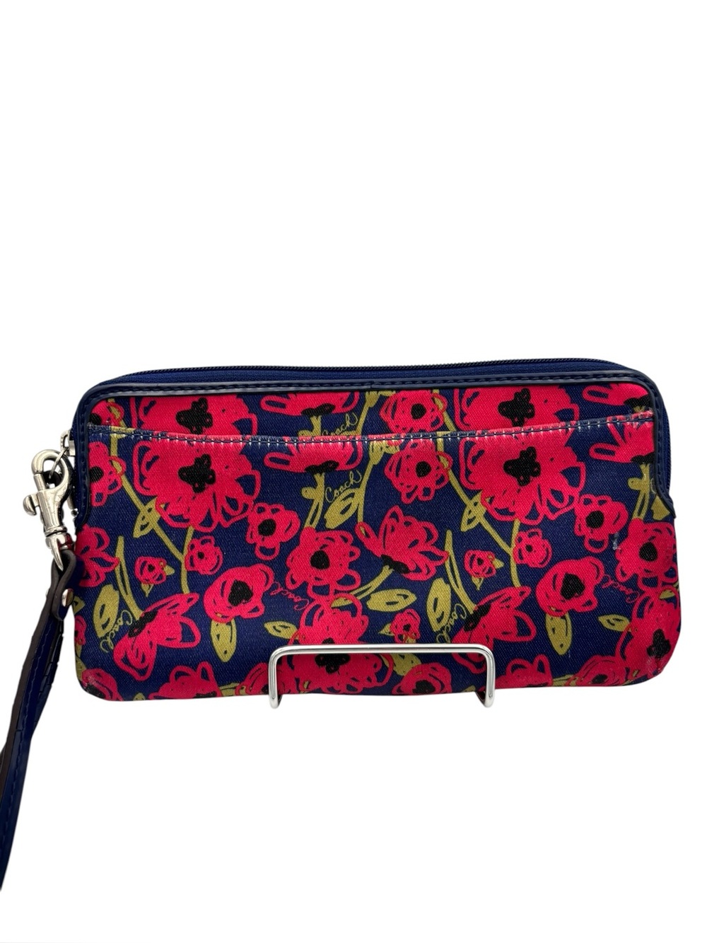 Coach Poppy Floral Graffiti Zip Around Wristlet Wallet (2010) - Picture 5 of 13